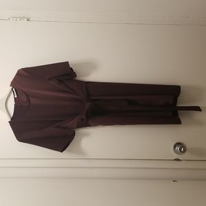 Made in Italy Burgundy Dress